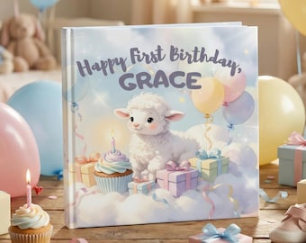 Personalized First Birthday Storybook - Custom Name Keepsake Gift - Unique One Year Old Bday Present for Boy or Girl - Book for Toddlers