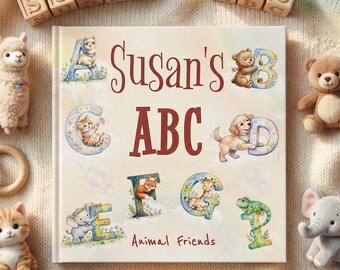 ABC Book - Alphabet Book for Toddler - Personalized Children's Book - New Baby Gift - Custom Baby Storybook -  Learning the ABCs