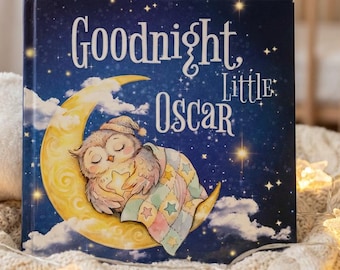 Custom Baby Book, First Birthday Gift, Personalized Bedtime Storybook for Toddlers with Child Name, Goodnight Baby, Baby Shower Present