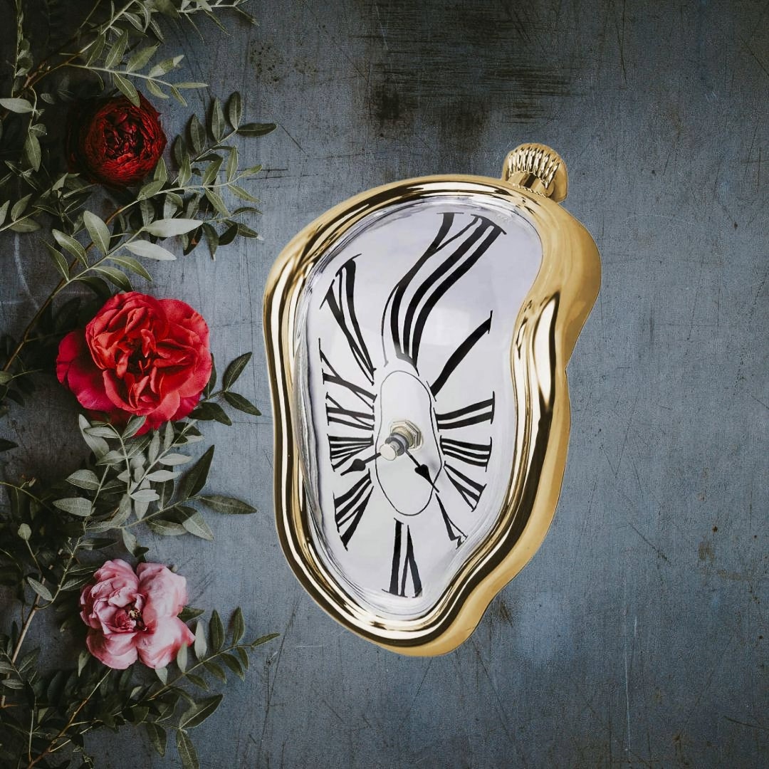 Surreal Melting Clock Melted Clock Decorative Home Salvador Dali Style