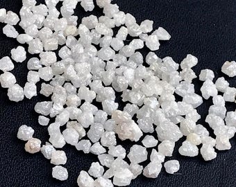 2.5-4mm White Rough Diamond, White Raw Diamond, Uncut Diamond, Loose White Diamond, Conflict Free For Diamond (5Pc To 50Pc) - DS3304