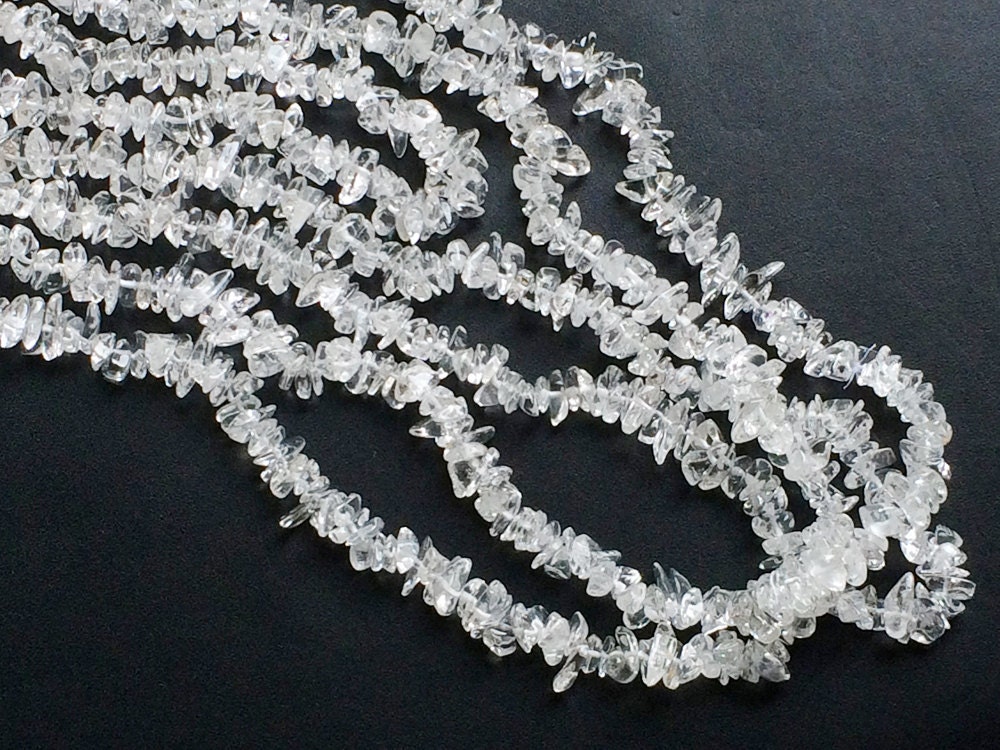 47mm Crystal Chips Natural Crystal Chips Crystal Necklace Etsy