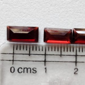 5x8mm - 5x13mm Approx. Garnet Emerald Cut Stone, Natural Faceted Garnet Stones, Loose Garnet For Jewelry (10Cts To 20Cts Options)- ADG143 image 9