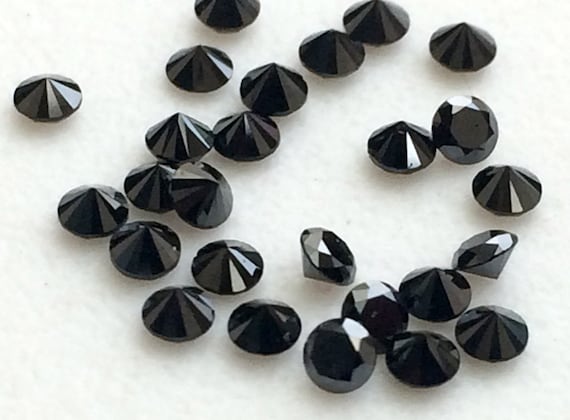 メレー ブラック ダイヤモンド、1.5 mm メレー ダイヤモンド