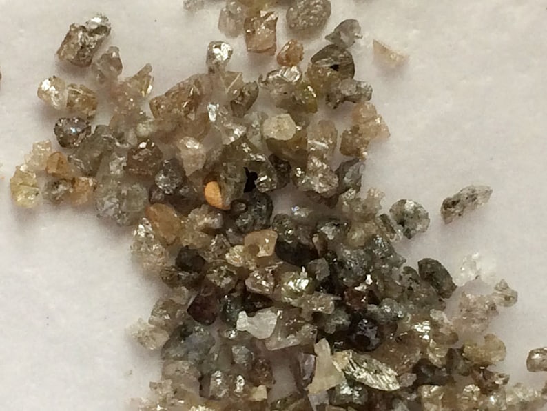 1mm to 2mm Approx Brown Diamond Chips Uncut Diamond Rough Etsy