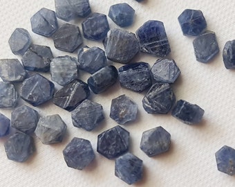 Natural Blue Sapphire Rough, Un Drilled Raw Sapphire for Jewelry
