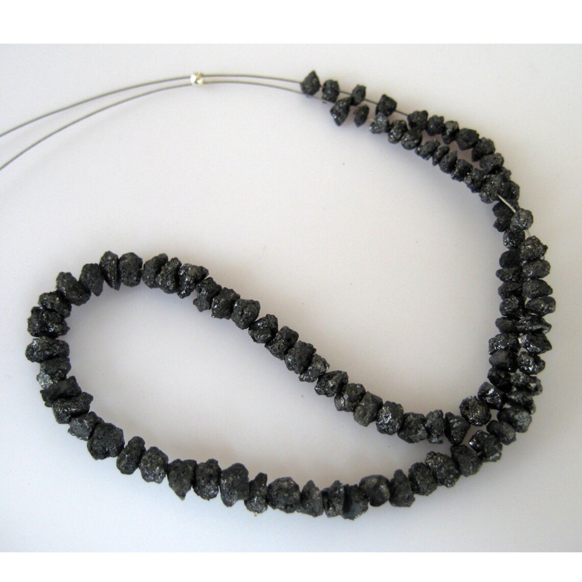 Black Diamonds Raw Diamond Beads Drilled Beads Uncut Beads | Etsy