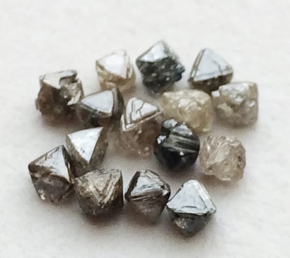 2-3mm Brown Rough Diamond Crystal, Raw Diamond, Uncut Diamond, Loose  Diamond, Diamond Octahedron for Jewelry 1cts to 5cts Options 