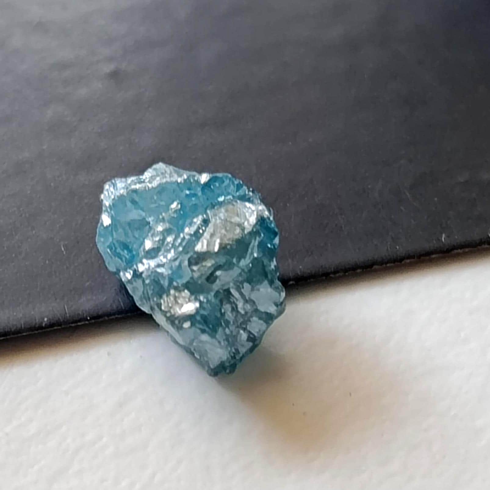 9mm Blue Diamond, 2.3 Cts Blue Rough Diamond, Raw Diamond, Uncut