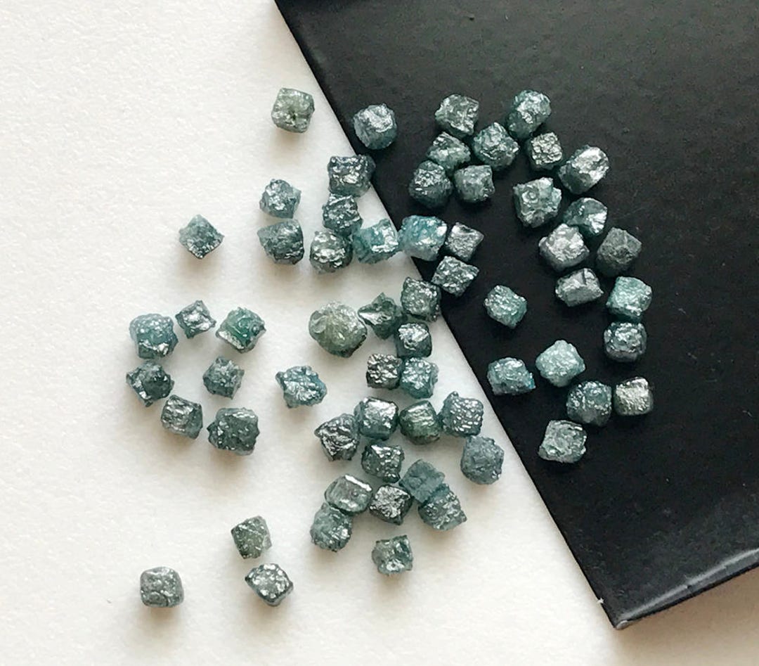 2-3mm Blue Rough Diamond Box Cubes, Loose Rough Diamond, Uncut Diamond ...