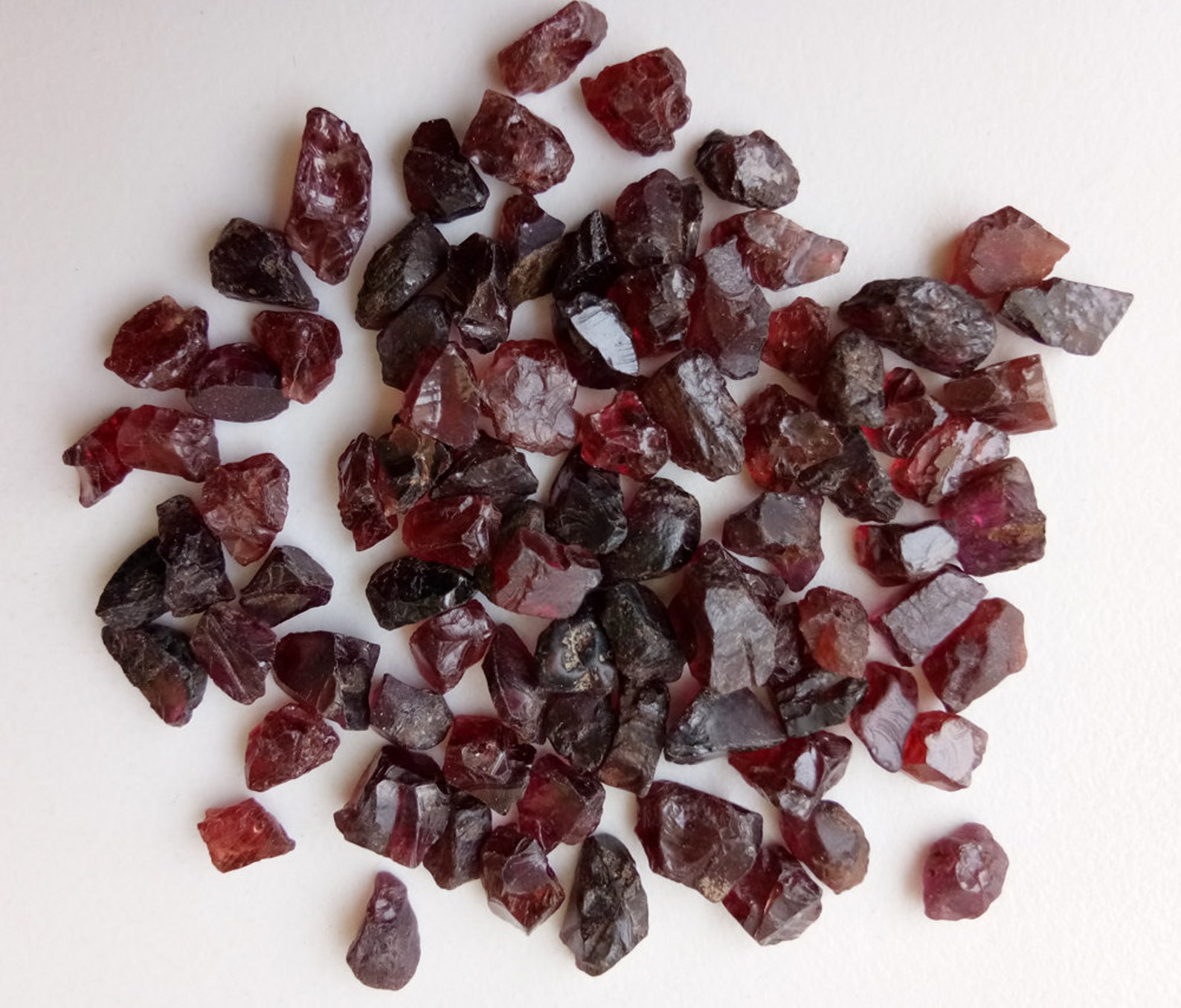6-9mm Garnet Undrilled Rough Raw Garnet Stones Rough Garnet - Etsy
