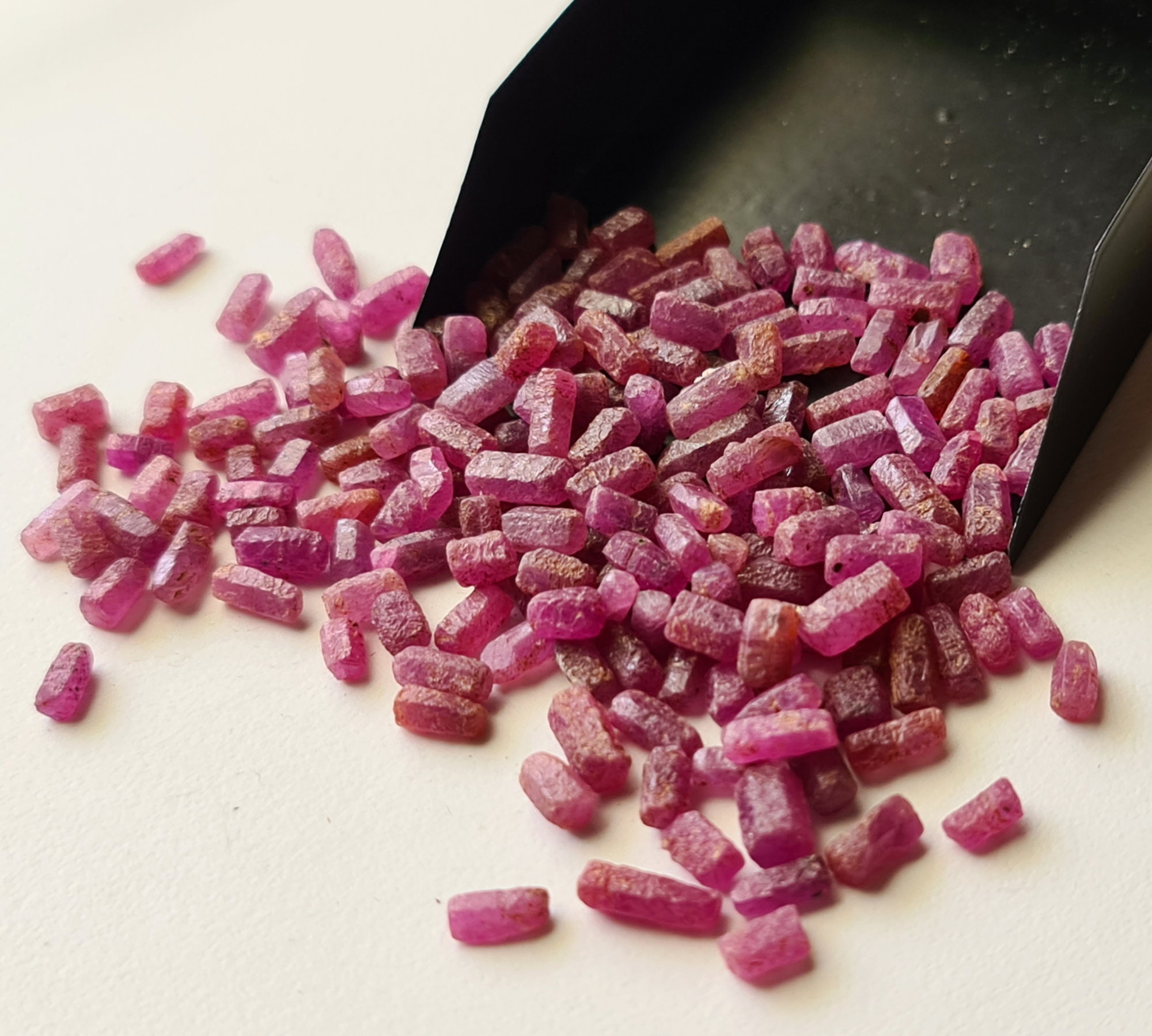 Ruby Stone Stick 5-9mm Ruby Raw Stones, Natural Loose Ruby Rough Sticks, Rough Ruby ...
