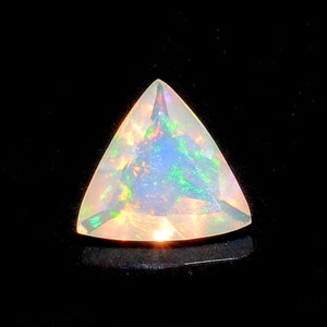 7mm Ethiopian Opal Trillion Cut Stone Ethiopian Faceted Opal | Etsy