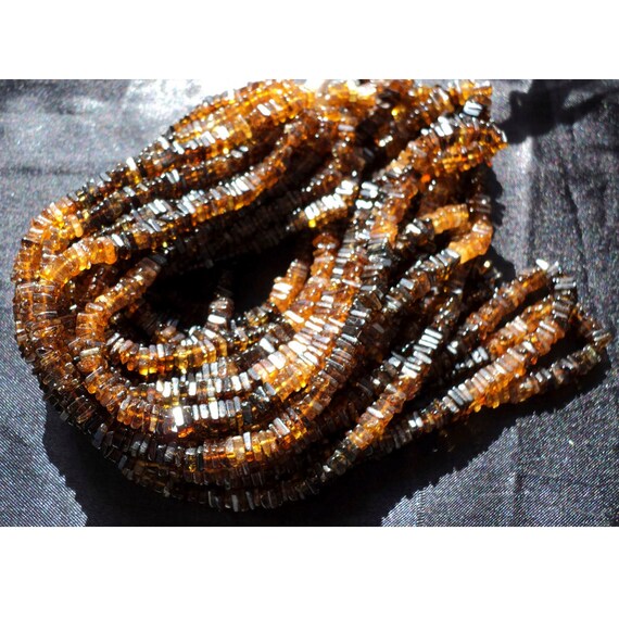 Perles Heishi En Pierres Naturelles AAA - Améthyste 2x4mm - Lot Pour Création Bijoux