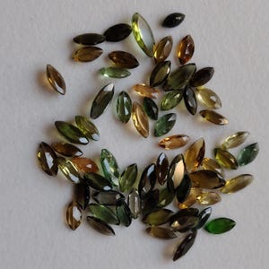 5-7 mm Turmalinschliffsteine, Multi-Turmalin Marquise Lose Edelsteine, facettierte Turmalin-Edelsteine für Schmuck (5Cts bis 10Cts Optionen) - PC23 Bild 5