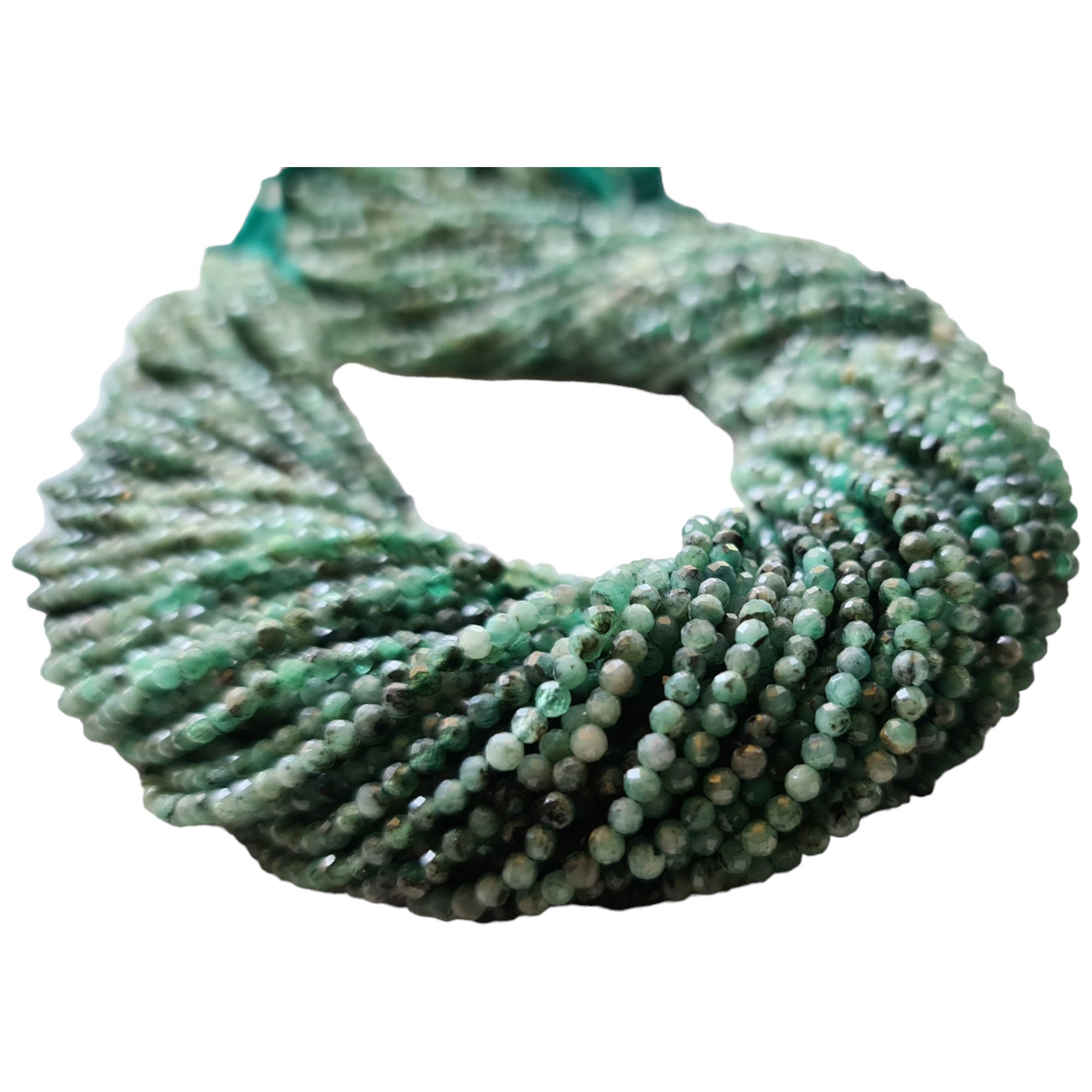 Fluorite Verde - Filo Di Sfere Sfaccettate Da 12mm - Fili Di Pietre E - Foto 4