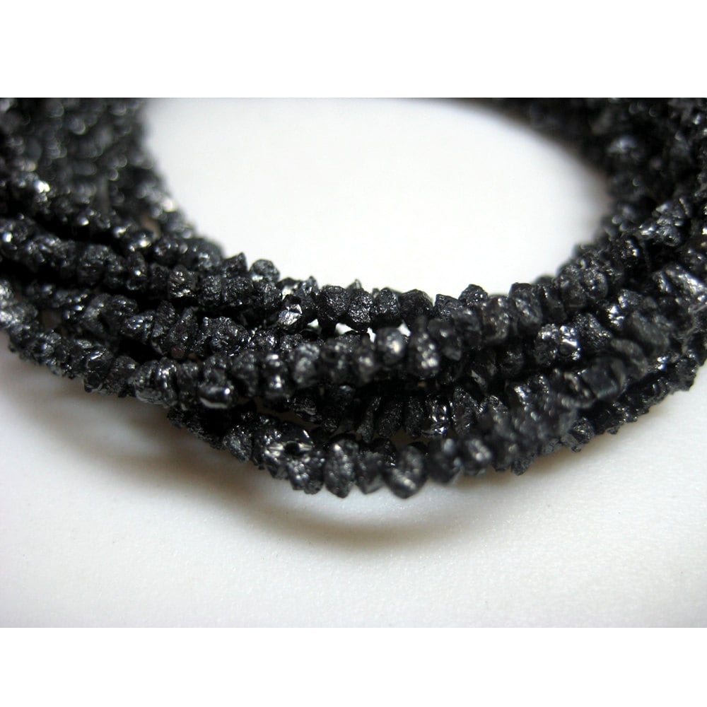 AAA Certified 6 mm Black Diamond Beaded Bracelet with Designer Silver Beads!  Beautiful Look & Great Gift | ZeeDiamonds