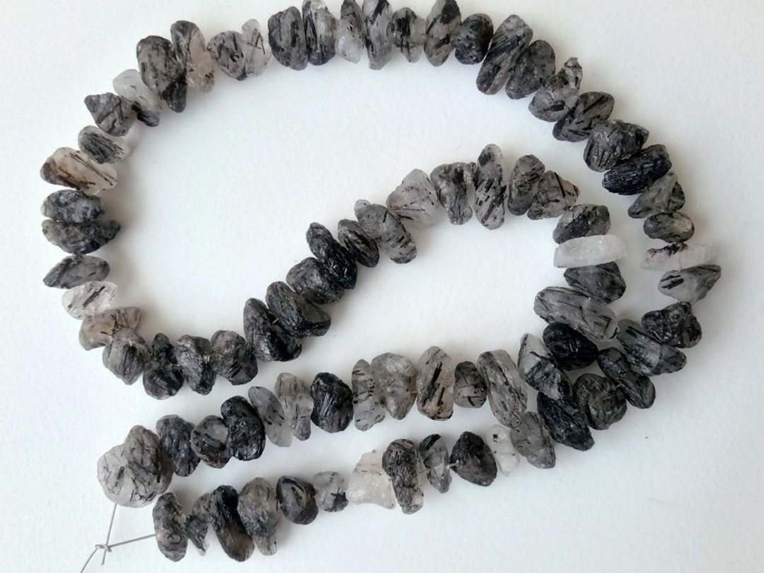 8-10mm Rutile Quartz Rough Beads, Natural Loose Raw Rutile Quartz ...