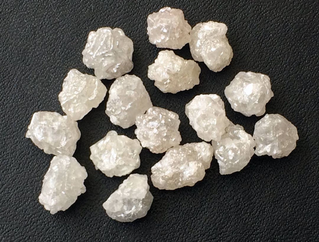 Buy 5-6mm White Rough Diamond White Raw Diamond Uncut Diamond ...