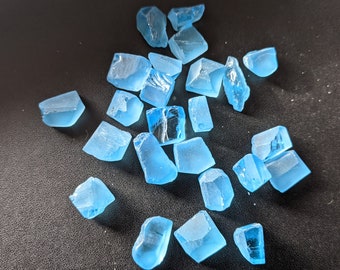 12-15mm Swiss Blue Topaz Rough Stones, Natural Raw Swiss Blue Topaz Gemstone Loose Rough Topaz Undrilled Stones (1Pc T0 2Pcs Option)-DGA99