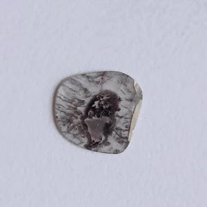 Salt And Pepper Diamond, CONFLICT FREE 15.3mm, 1.3 Cts Slice Faceted Clear Black Diamond For Ring-PPKJ136