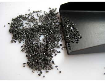 Black Diamond Dust, Grey Diamond, Uncut Diamond, Black Rough Diamond, Black Raw Diamond, Raw Uncut Diamond (5Cts To 50Cts Options)