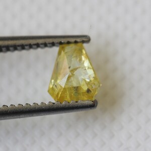 Yellow Shield Diamond, Natural Yellow Diamond Shield For Ring, Loose Diamond Shield Pendant, Diamond Shield for Engagement Rings, 4.8x4.3mm image 6