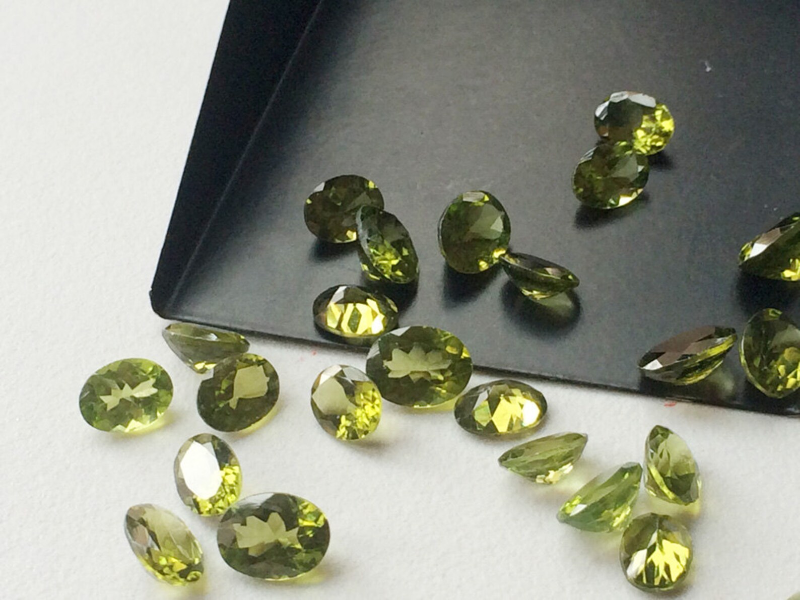 4x6mm Peridot Oval Cut Stone Natural Faceted Oval Full Cut - Etsy