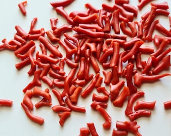 9-20mm Natural Coral Branch, Red Italian Coral Branch, Loose Original Italian Coral Sticks, Coral For Jewelry (10CT To 25CT Option)-PKSG147