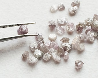Poussière De Diamant Brut Naturel Rouge 10,00 Carats, Lot