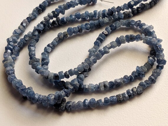 4-6mm Blue Sapphire Crystal Beads Raw Sapphire Beads Rough - Etsy