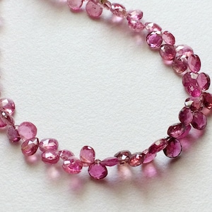 4.5-5mm Pink Tourmaline Faceted Hearts, Pink Tourmaline Heart Beads, Pink Tourmaline For Jewelry (16 Pcs To 32Pcs Options) - A2J1