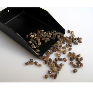 2-3mm Brown Rough Diamond, Uncut Diamond, Rough Diamond, Raw Diamond Chips, Raw Uncut Diamond For Jewelry (1Ct To 10Ct Options)