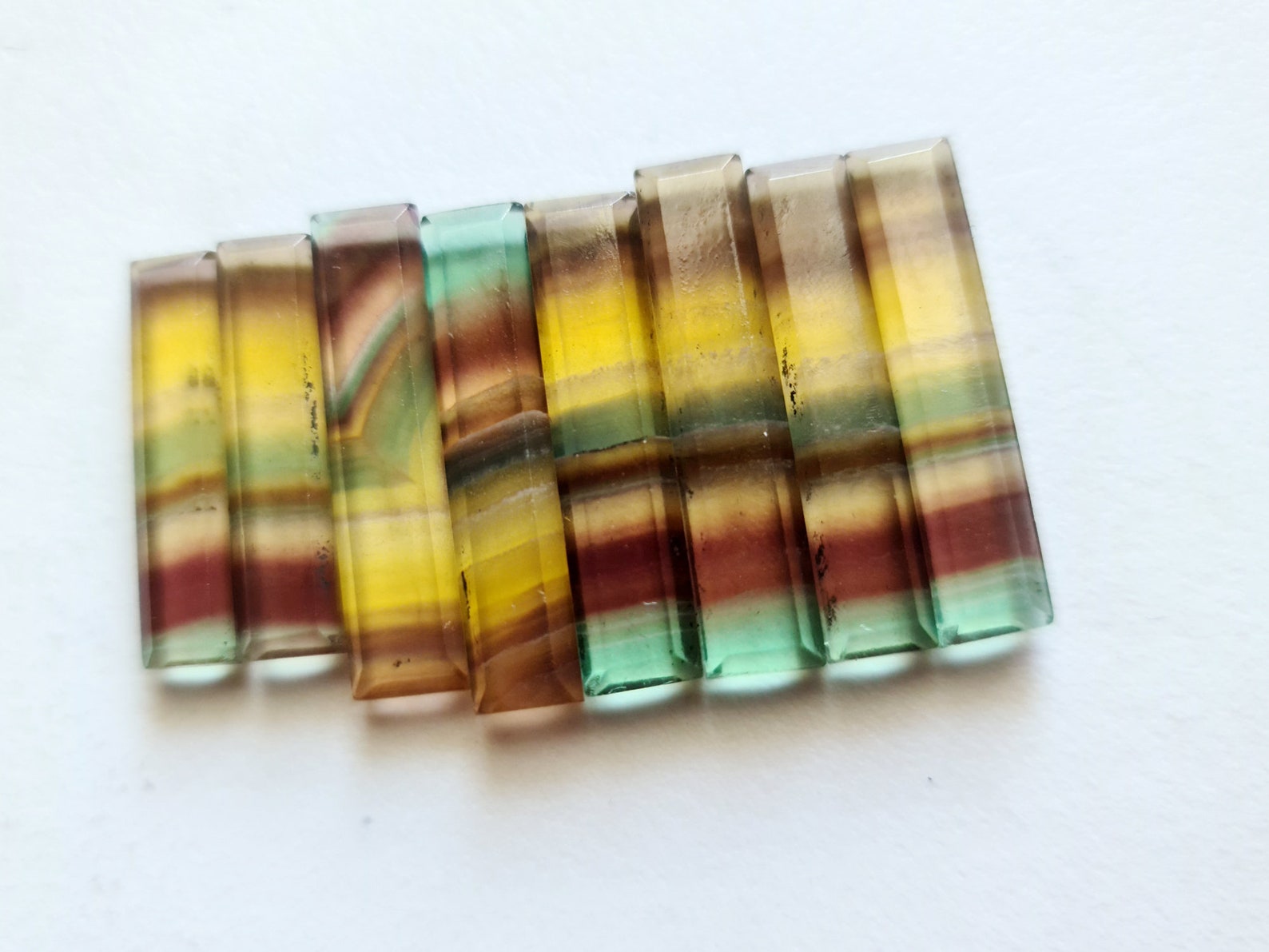 30mm Fluorite Sticks 5 Pcs Multi Color Fluorite Fancy Sticks - Etsy