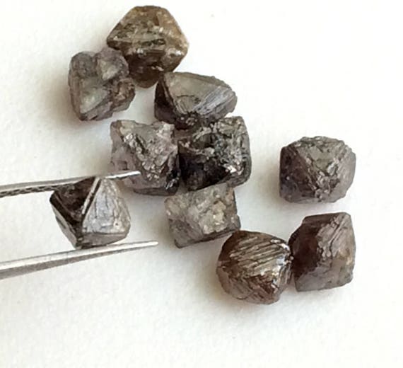 2-3mm Brown Rough Diamond Crystal, Raw Diamond, Uncut Diamond, Loose  Diamond, Diamond Octahedron for Jewelry 1cts to 5cts Options 