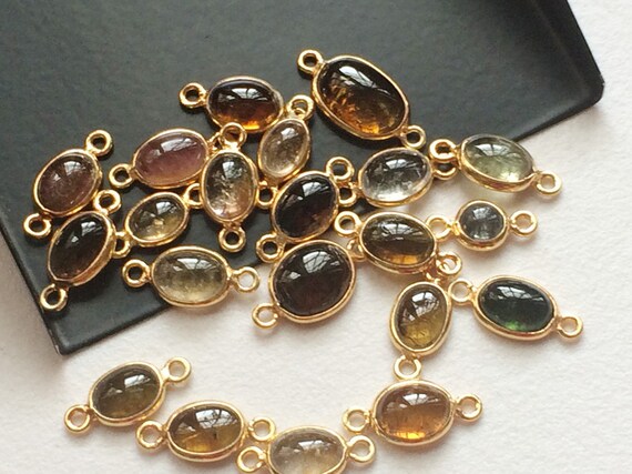 5 Pcs Multi Multi Multi Tourmaline lunette connecteurs, 925 argent connecteurs plaqués or, lunette Tourmaline, trouver charme - KRIS37 5e0afc 5 Pcs Multi Multi Multi Tourmaline lunette connecteurs, 925 argent connecteurs plaqués or, lunette Tourmaline, trouver charme - KRIS37 5e0afc