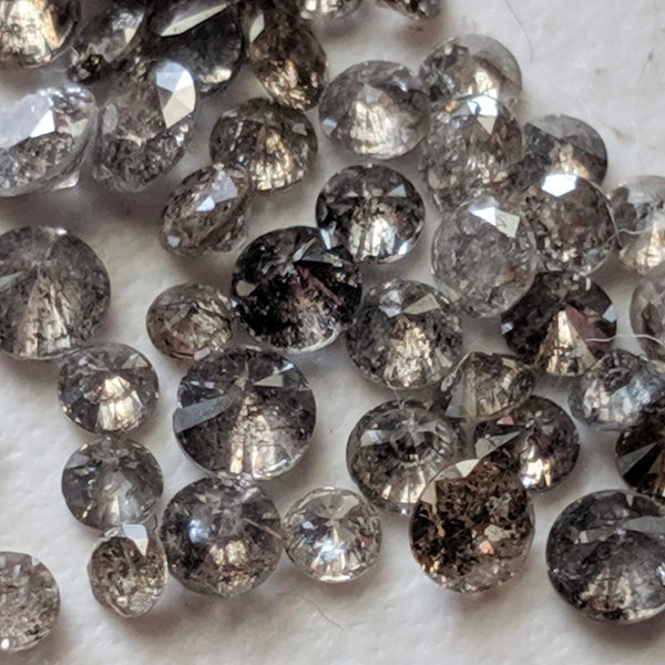 Salt Pepper Diamond Etsy
