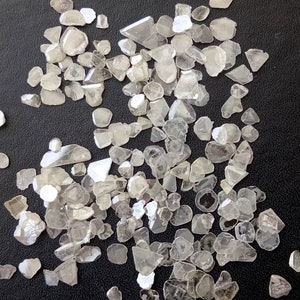 3-6mm White Diamond Faceted Slices, White Diamond Slice, Beautiful Diamond Polki Slice, Loose Diamond Slice For Jewelry (0.5Cts To 2Ct)