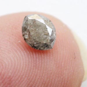 Salt And Pepper Marquise Cut Diamond for Engagement Rings, 4x5mm, 0.31 Ct Natural Diamond, Faceted Fancy Marquise Diamond for Jewelry-PDD209