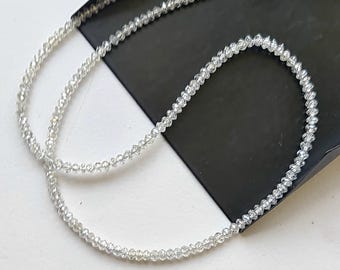 Cuentas de diamante redondo facetado de 2-2,5 mm cultivadas en laboratorio para collares, pulseras y joyería - APLD2