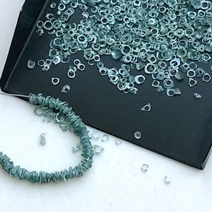 3-3.5mm Blue Rough Diamond Rings, Unique Bangle Cut, Loose Rough Diamond, Blue Raw Diamond Bangle Cut For Jewelry (2IN TO 4IN) - DS3320A