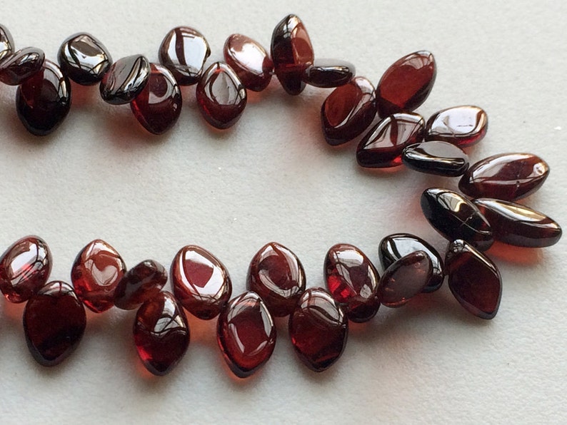 Garnet Plain Marquise Beads 7x10mm 8 Inch Strand Red Garnet Beads Garnet Wholesale Garnet Necklace 48 Pieces 7x13mm Approx.
