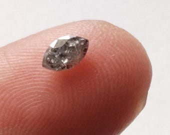 Salt Pepper Marquise Cut Diamond Loose Conflict Free Diamond for Engagement Ring Jewelry Gemstone 5x3mm-PAD25