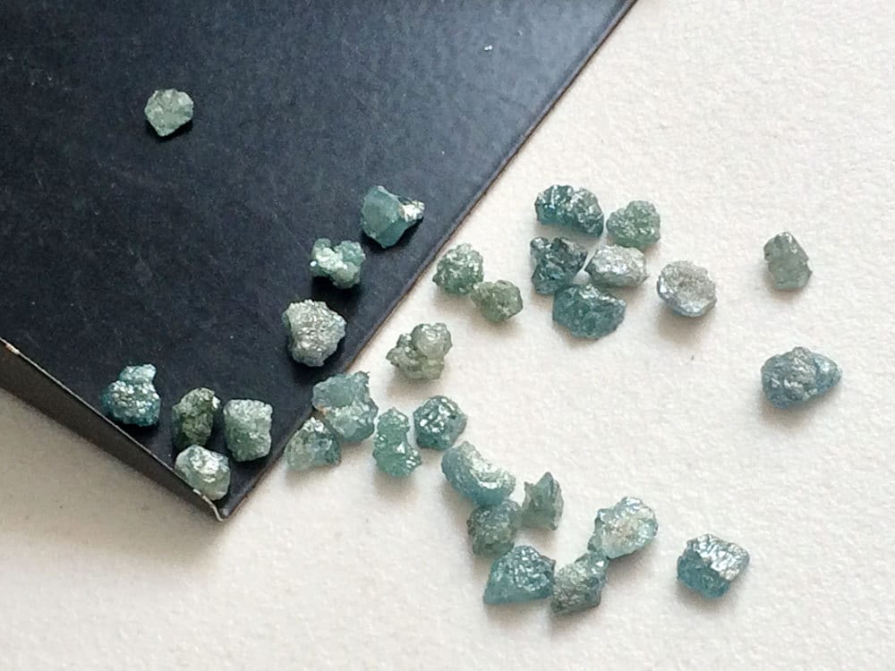 Diamant Brut Bleu Naturel De 3.00 Ct - Non Taillé - Origine Afrique Du Sud