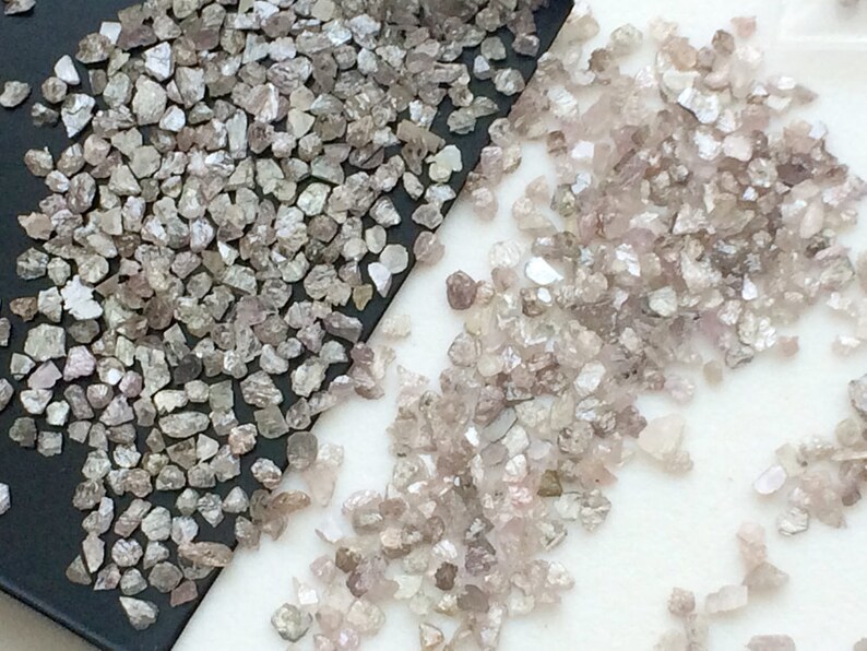 12mm Pink Diamond Chips Uncut Diamond Natural Pink Rough Etsy India