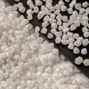 1.8-2.7mm Raw White Diamonds, Loose White Diamond, Uncut Diamond, Rough White Diamond for Jewelry (1 Cts To 5 Cts Options) - PPD558