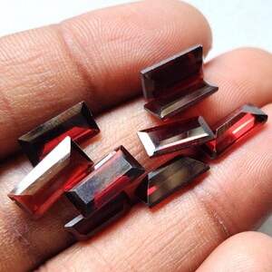 5x8mm - 5x13mm Approx. Garnet Emerald Cut Stone, Natural Faceted Garnet Stones, Loose Garnet For Jewelry (10Cts To 20Cts Options)- ADG143 image 10