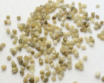 2-3mm Yellow Rough Diamond, Yellow Raw Diamond, Uncut Diamond, Loose Diamond, Yellow Conflict Free Diamond (1ct To 10Ct Options)