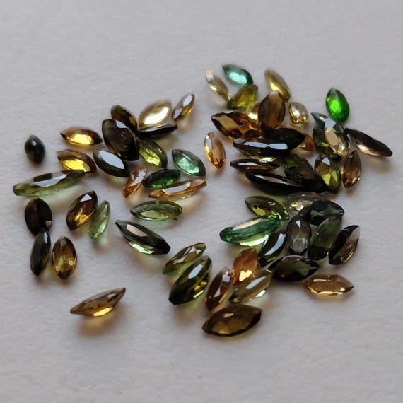 5-7mm Tourmaline Cut Stones, Multi Tourmaline Marquise Loose Gemstones, Faceted Tourmaline Gems For Jewelry (5Cts To 10Cts Options)  - PC23