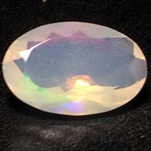 7.5x.10mm Huge Ethiopian Opal Oval Cut stone, Natural Faceted Opal, Oval Cut Stone, Faceted Opal For Jewelry, Fire Opal With Ring - PUSSG71